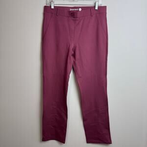 Betabrand Rose Pink Bootcut Yoga Pant Leggings Size Large Petite